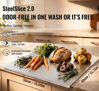 SteelSlice™ - Stain less Steel Cutting Board 2.0