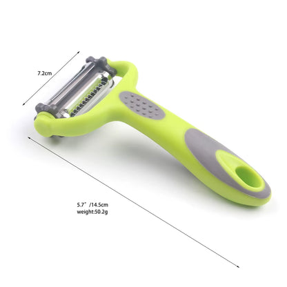 Hot Sell 3 in 1 Rotary Multi-Functional Vegetable Fruit Peeler Stainless Steel Potato Peeler for Kitchen