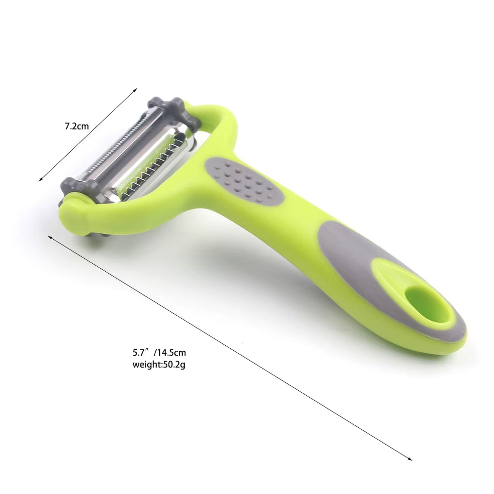 Hot Sell 3 in 1 Rotary Multi-Functional Vegetable Fruit Peeler Stainless Steel Potato Peeler for Kitchen