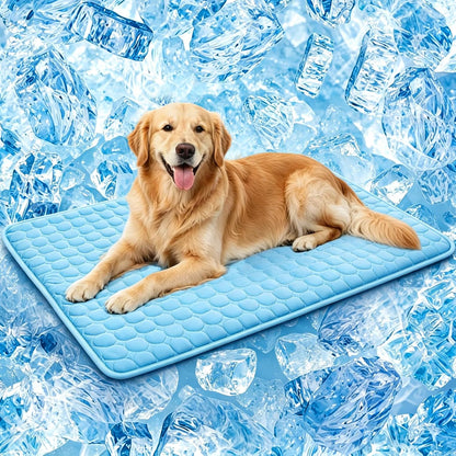Dog Cooling Mat,Upgraded Arc-Chill Non-Slip Cool Pad | Cooling Mat for Dogs Q-Max 0.4 Breathable Washable,Foldable,Suit for Indoor Outdoor Summer Use for Cats Dogs