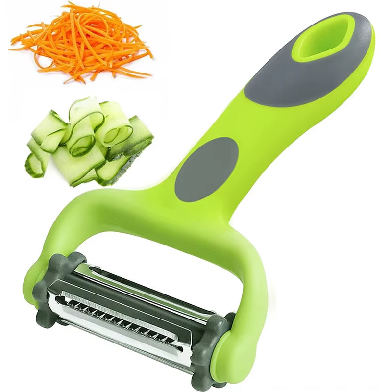 Hot Sell 3 in 1 Rotary Multi-Functional Vegetable Fruit Peeler Stainless Steel Potato Peeler for Kitchen